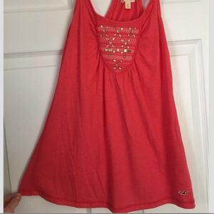 Women's Hollister Coral Flowy Top, Small